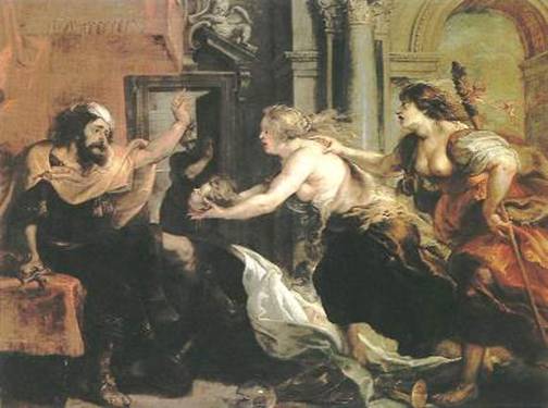 Tereus Confronted With the Head of His Son, by Peter Paul Rubens
