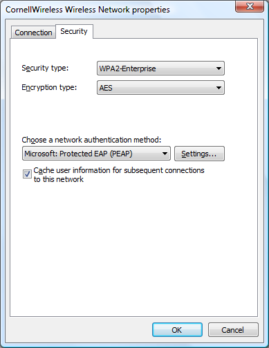 Wireless Vista Settings