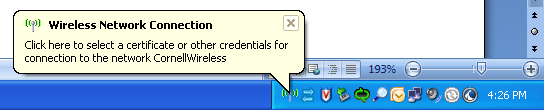 Wireless XP Settings