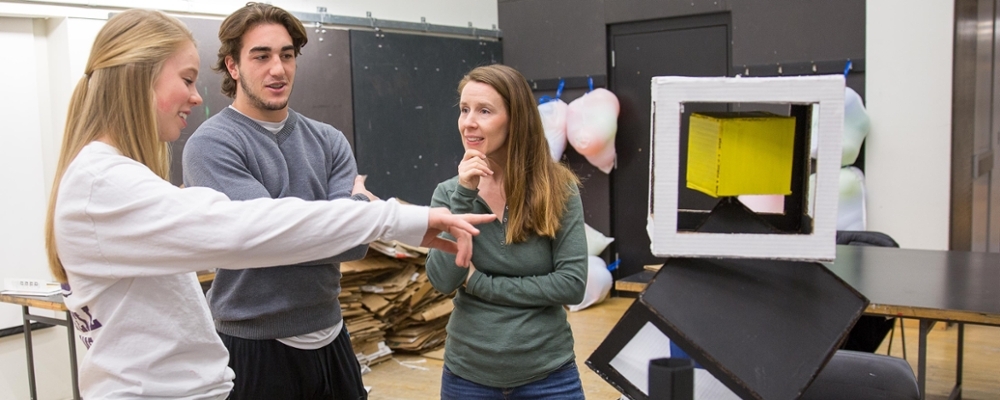 3D art project and Cornell students