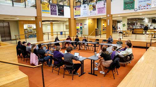Cornell College students participate in the Student Senate.