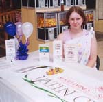 Rivermont student touting the  benefits of Latin at North Park Mall