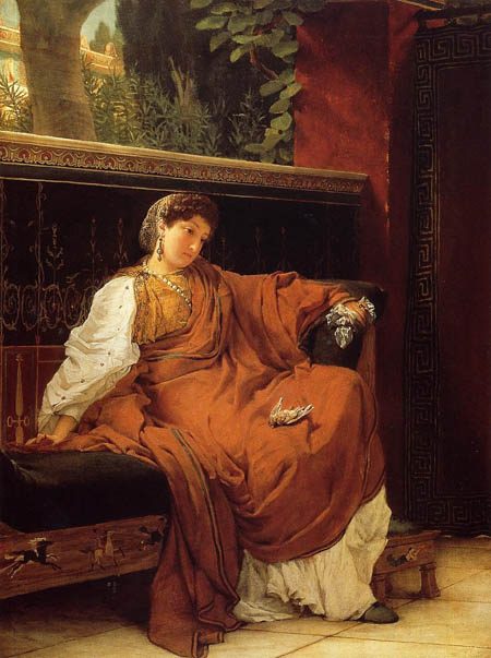 Lesbia and her sparrow