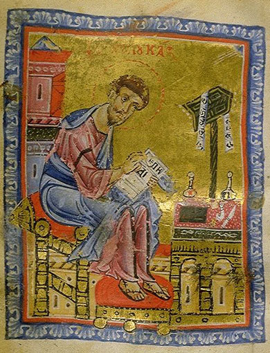miniature of St. Luke