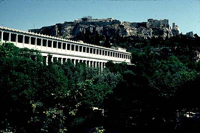 Stoa of Attalos and Athenian Acropolis