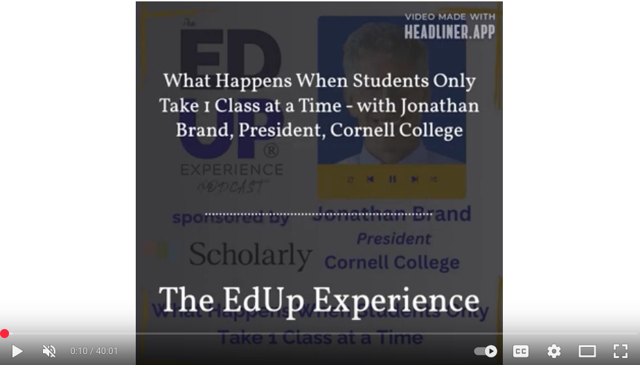 EdUp Experience Podcast Screen Shot