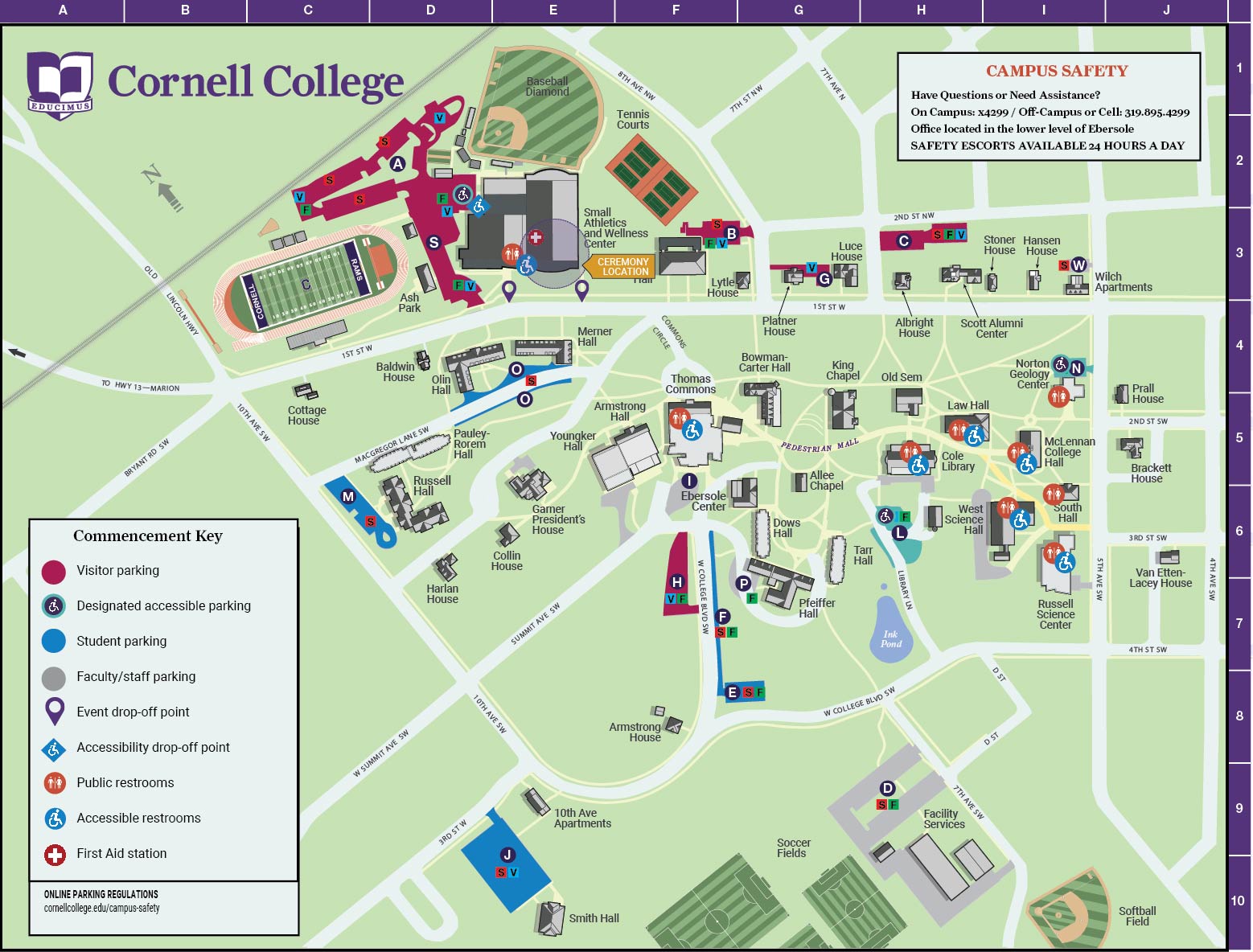Map Of Cornell