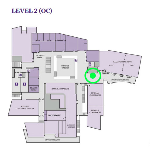 Map of the Thomas Commons with the ARM machine highlighted