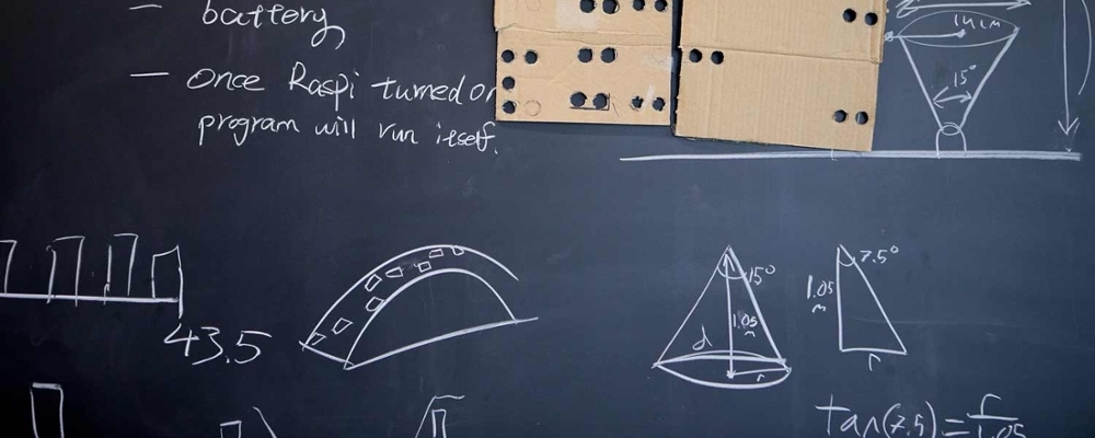 inside an engineering classroom