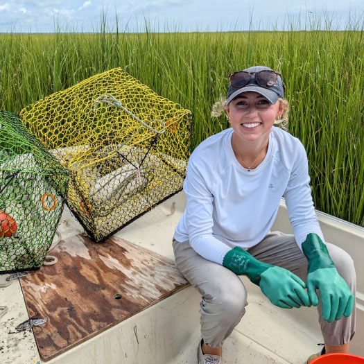 Emma Van Sickle during Baruch Marine Field Laboratory internship