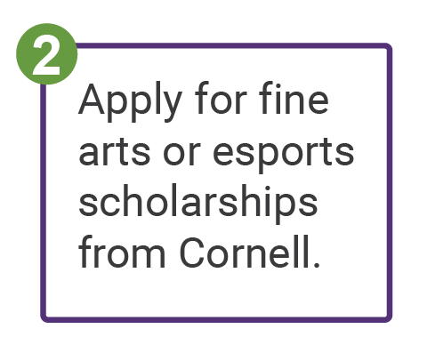 Apply for fine arts or esports scholarships from Cornell