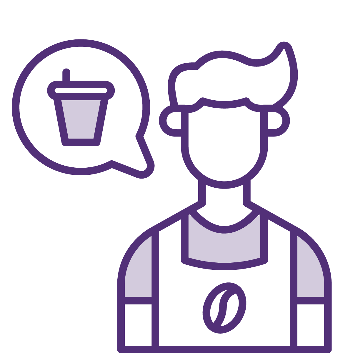 Image of a food service worker