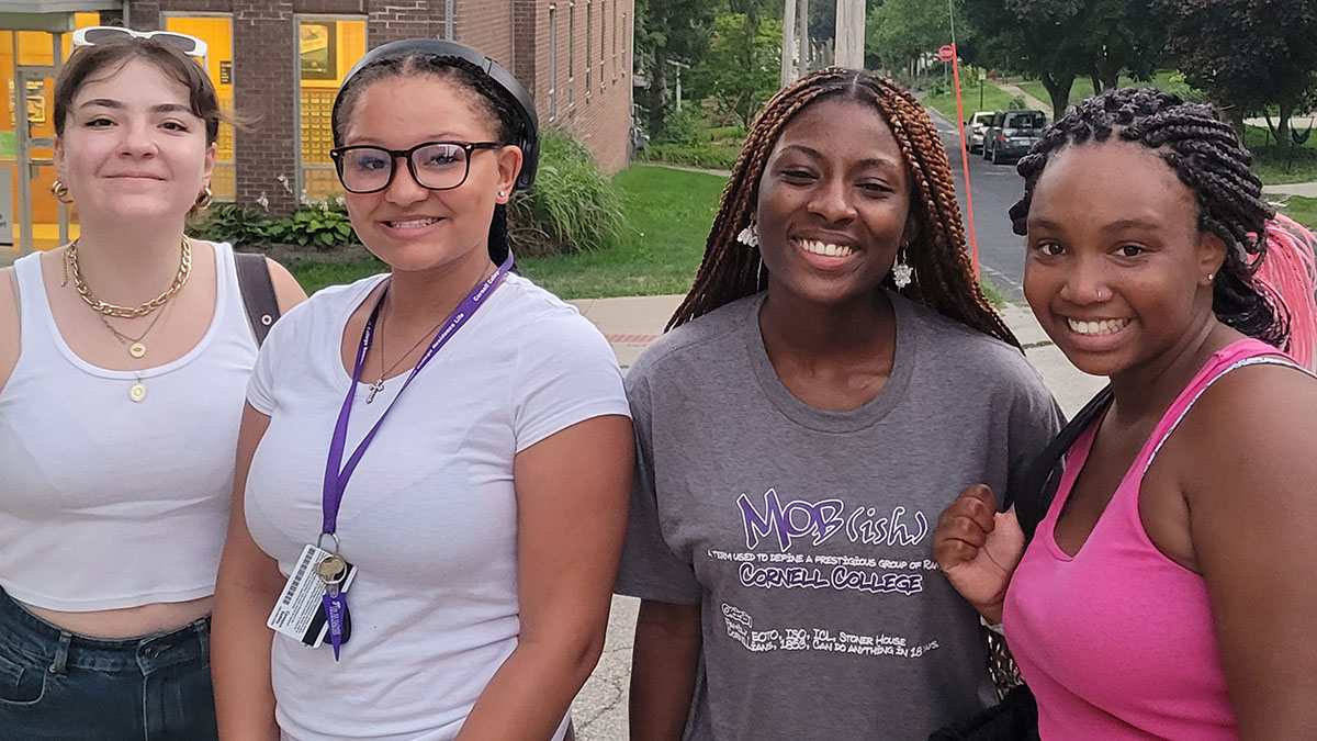 Cornell college students participating in ICL activities