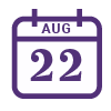 August 22 calendar