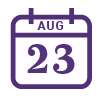 August 25 calendar