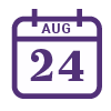 August 24 calendar
