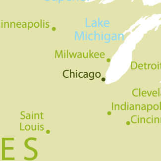 Map of course locations
