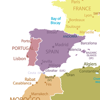 Map of course locations