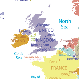 Map of course locations