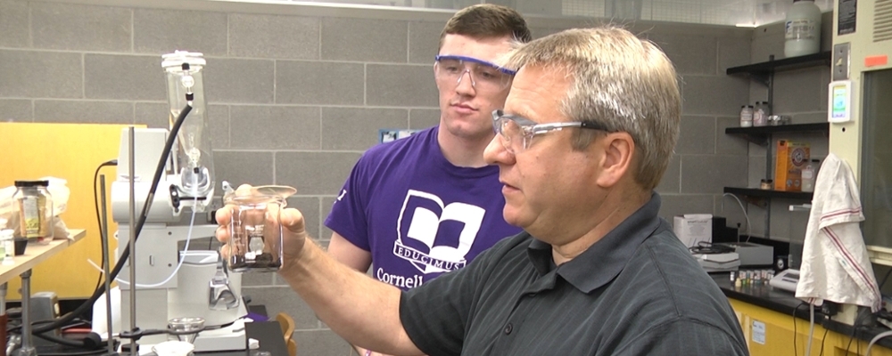 CSRI lab research being conducted by a Cornell student