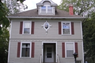 Exterior of Armstrong House on the campus of Cornell College in Mount Vernon, Iowa.