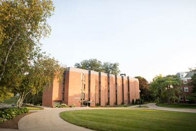 Exterior of the Tarr Hall dormitory on the campus of Cornell College in Mount Vernon, Iowa.