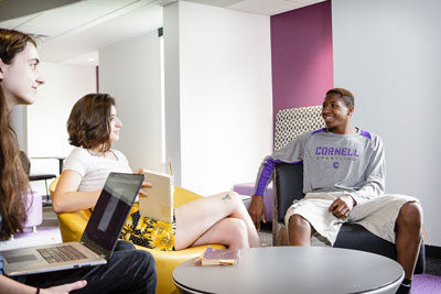 Members of Cornell College’s Living and Learning Community study in Tarr Hall