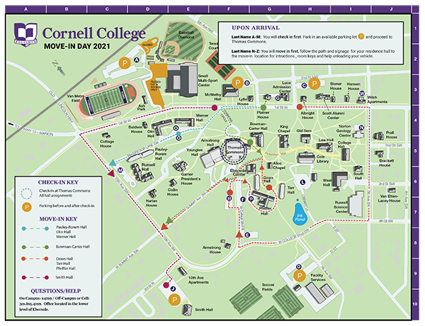 Cornell Fall 2022 Calendar Move-In Day - Cornell College