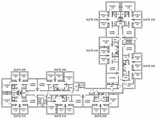 Russell Hall second floor