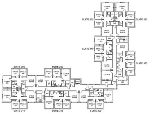 Russell Hall third floor