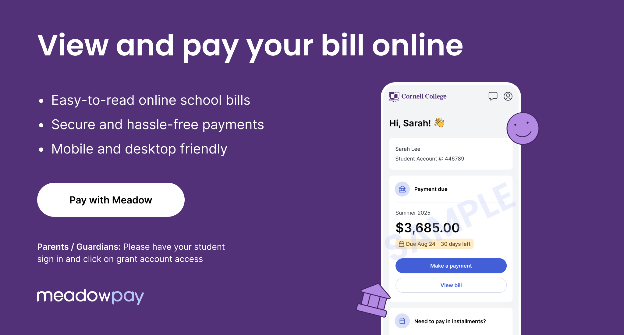 Mewdow Pay Banner
