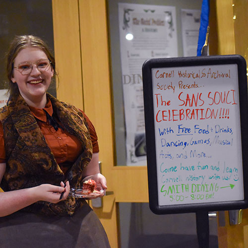 Cornell College's historical club re-created a Sans Souci party on the OC
