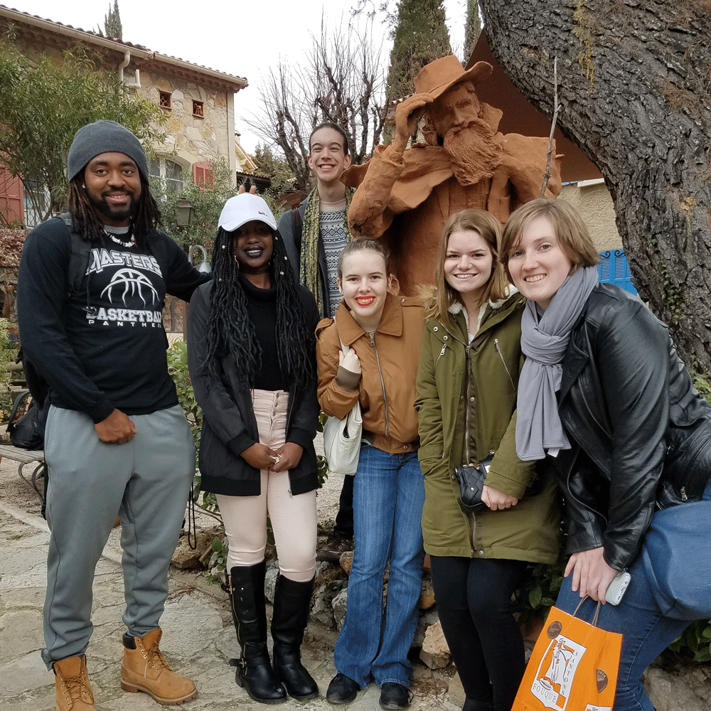 Cornell College students travel with their classmates while studying abroad during an off-campus studies course. 